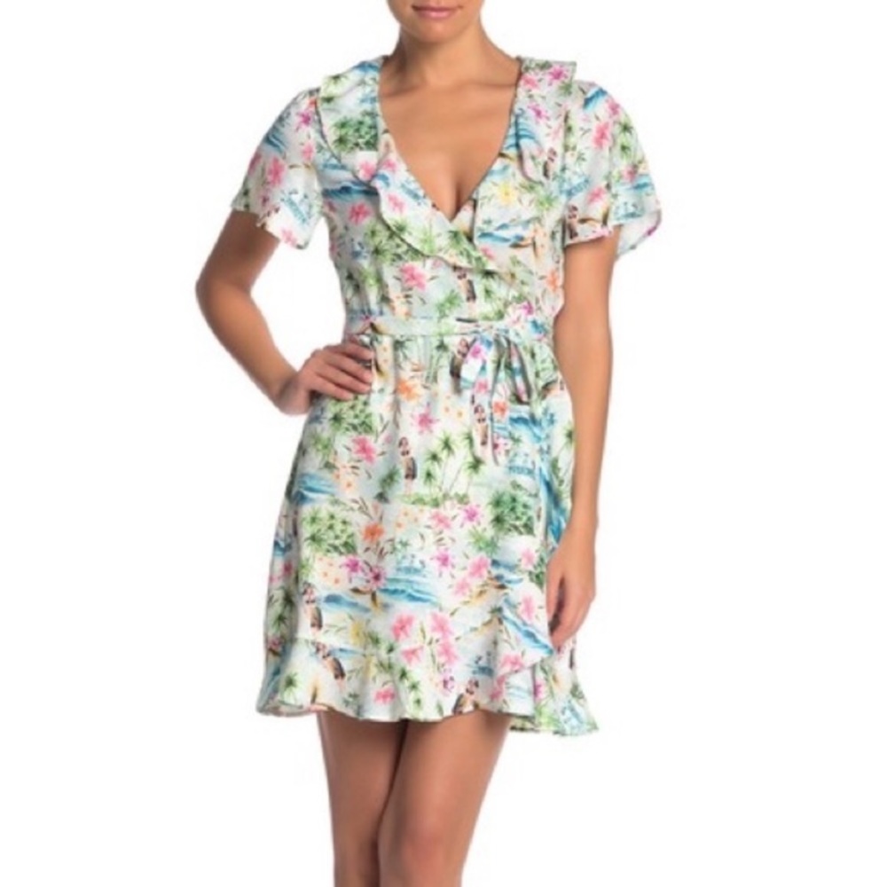 Show me your Mumu Winnie Wrap Dress In Tiki Time